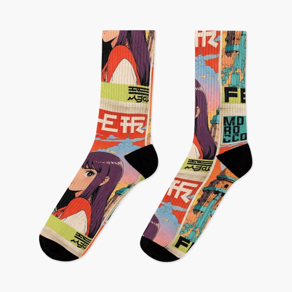 Item preview, Fes Morocco Africa Retro Anime Girl 80s Vintage Travel designed and sold by Retro-Anime9.
