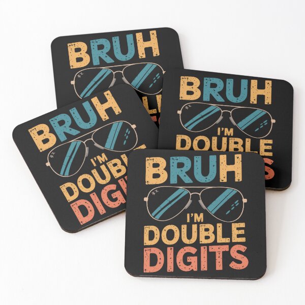 Item preview, Bruh Im Double Digits 10th Birthday Retro Sunglasses Humor designed and sold by Hananiah Merch.