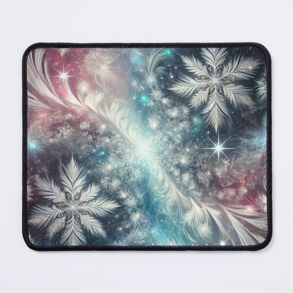 Item preview, Starlit Winter Elegance: Frosty Cosmic Snowflakes in a Frozen Wonderland designed and sold by TeslaSt0re.