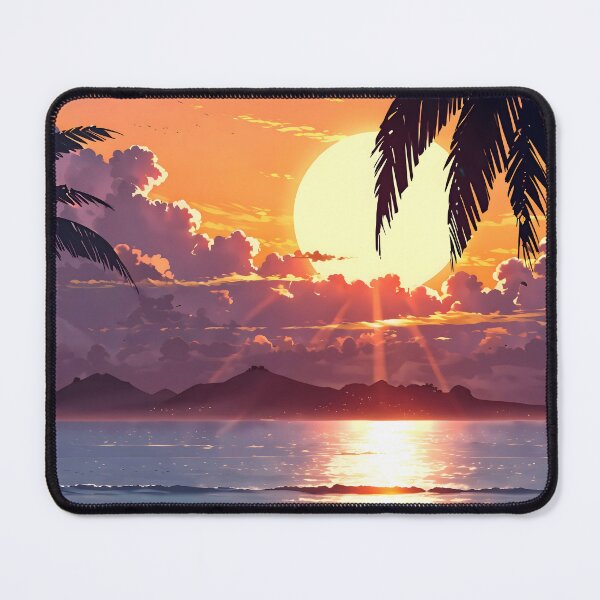 Item preview, palm trees on the beach sand - anime designed and sold by AA-designstore.
