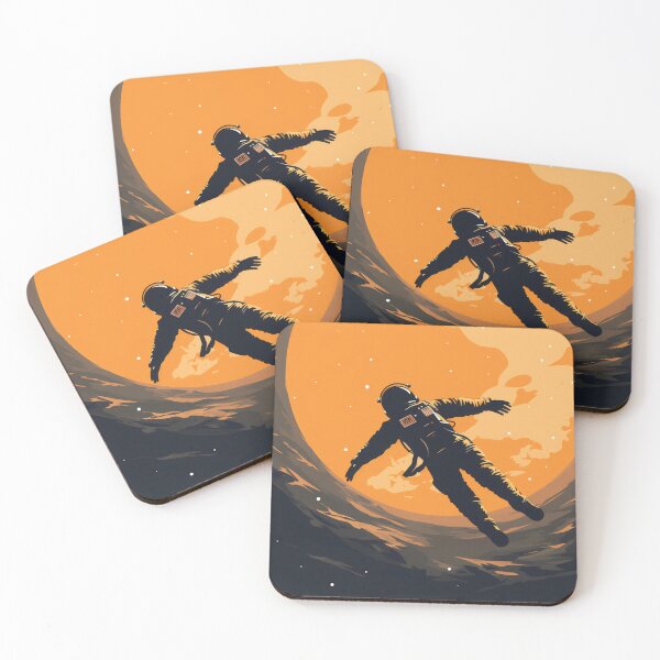 Item preview, Astronaut floating in air in front of full moon designed and sold by anytka.