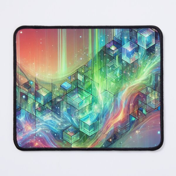 Item preview, Abstract Galactic Structures: Geometric Cosmos Flowing with Celestial Energy designed and sold by TeslaSt0re.