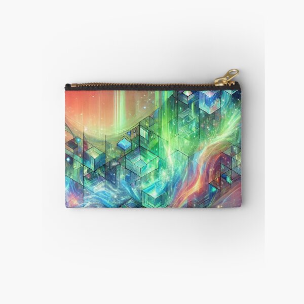 Item preview, Abstract Galactic Structures: Geometric Cosmos Flowing with Celestial Energy designed and sold by TeslaSt0re.