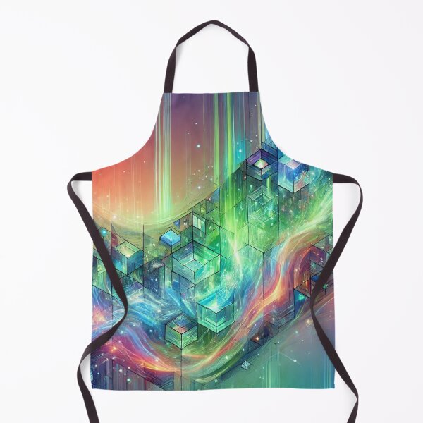 Item preview, Abstract Galactic Structures: Geometric Cosmos Flowing with Celestial Energy designed and sold by TeslaSt0re.