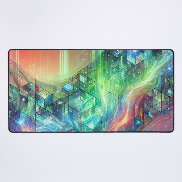 Item preview, Abstract Galactic Structures: Geometric Cosmos Flowing with Celestial Energy designed and sold by TeslaSt0re.