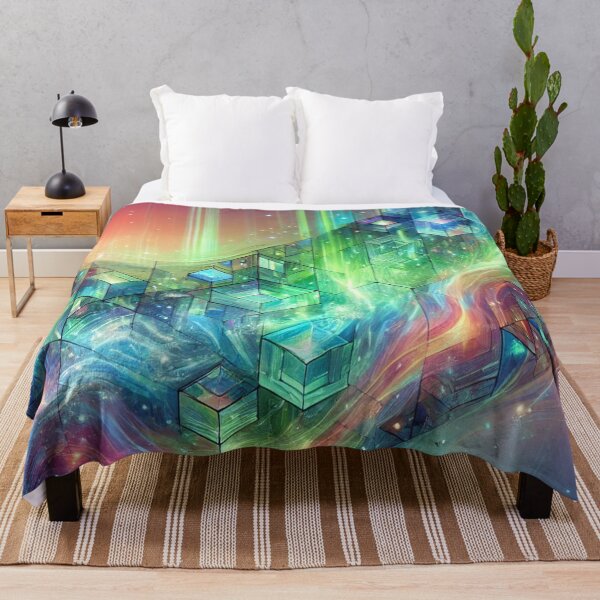 Item preview, Abstract Galactic Structures: Geometric Cosmos Flowing with Celestial Energy designed and sold by TeslaSt0re.
