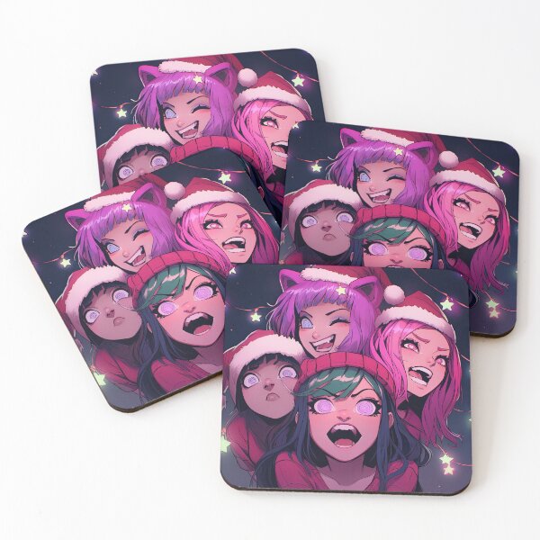 Item preview, Festive Holiday Anime Girls designed and sold by bubblegoth.