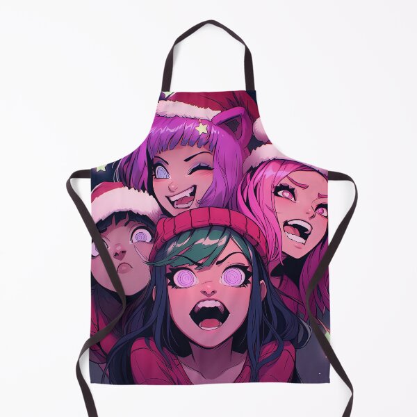 Item preview, Festive Holiday Anime Girls designed and sold by bubblegoth.