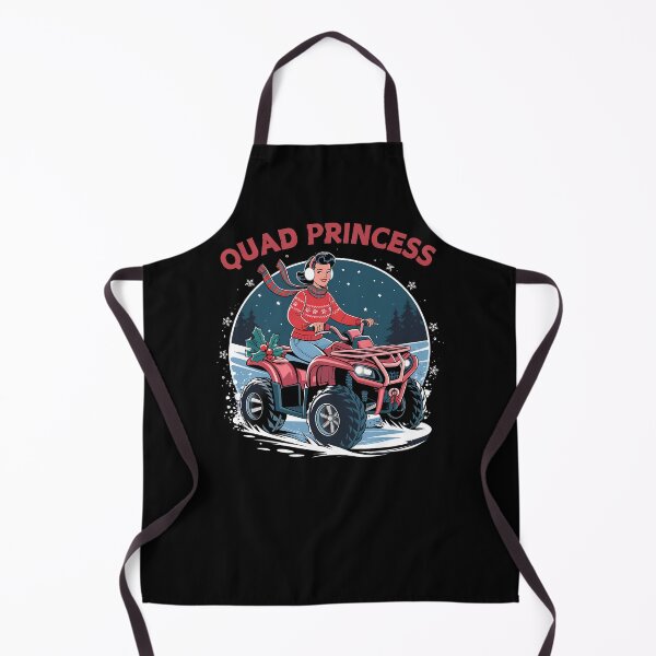 Item preview, Christmas Quad Princess - The perfect gift for adventurous women who love quads and off-road thrills! designed and sold by ZyziowskyArt.