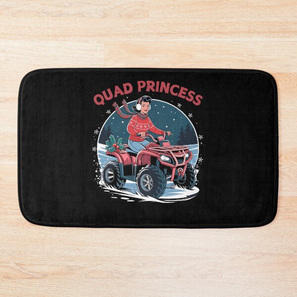 Item preview, Christmas Quad Princess - The perfect gift for adventurous women who love quads and off-road thrills! designed and sold by ZyziowskyArt.