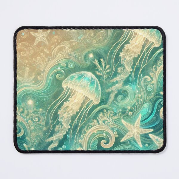 Item preview, Enchanted Jellyfish and Starfish: A Celestial Ocean Dance designed and sold by TeslaSt0re.