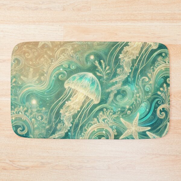Item preview, Enchanted Jellyfish and Starfish: A Celestial Ocean Dance designed and sold by TeslaSt0re.
