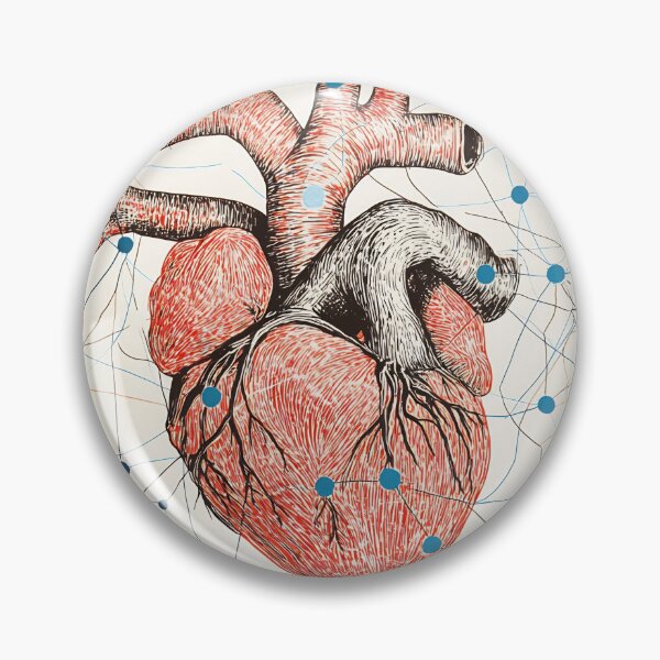 Item preview, Detailed human heart diagram designed and sold by anytka.