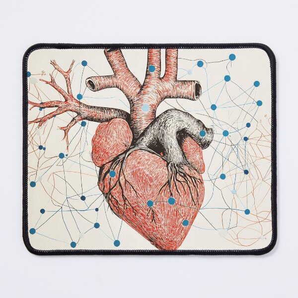 Item preview, Detailed human heart diagram designed and sold by anytka.