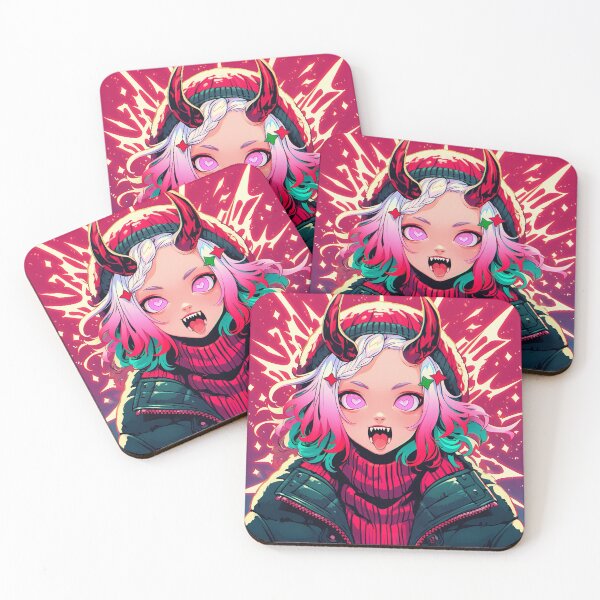 Item preview, Festive Demon Anime Girl designed and sold by bubblegoth.