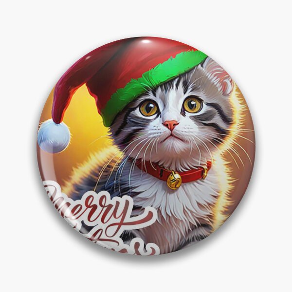 Item preview, Merry Christmas cat designed and sold by VisionaryMode.