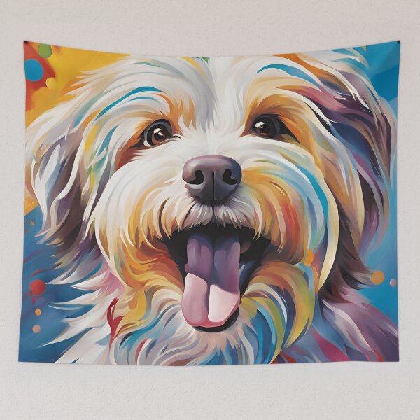 Item preview, cheerful Havanese designed and sold by Godiseins.