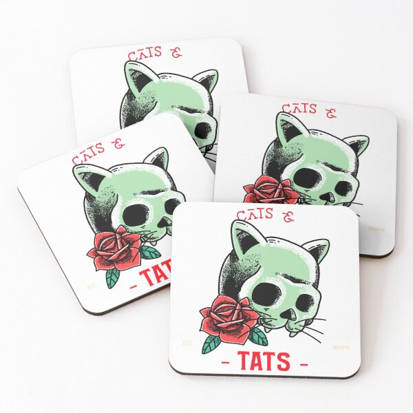 Item preview, Cats & Tats T-shirt tattoo  designed and sold by tattookaz.