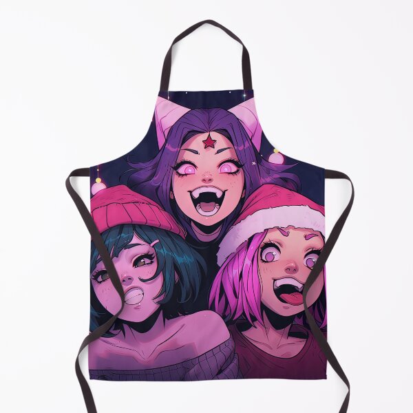 Item preview, Festive Christmas Anime Girls designed and sold by bubblegoth.