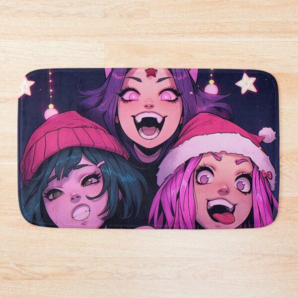 Item preview, Festive Christmas Anime Girls designed and sold by bubblegoth.