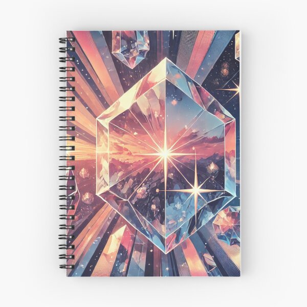 Item preview, Celestial Crystals in Radiant Sunrise: A Shimmering Spectrum of Cosmic Light designed and sold by TeslaSt0re.