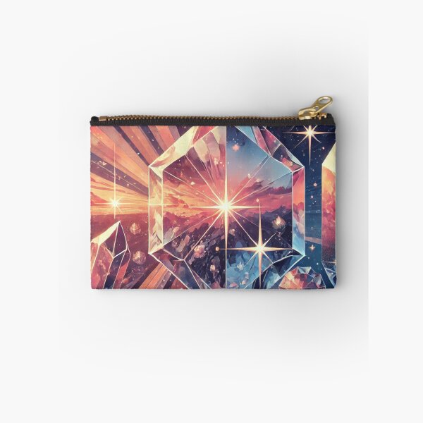 Item preview, Celestial Crystals in Radiant Sunrise: A Shimmering Spectrum of Cosmic Light designed and sold by TeslaSt0re.
