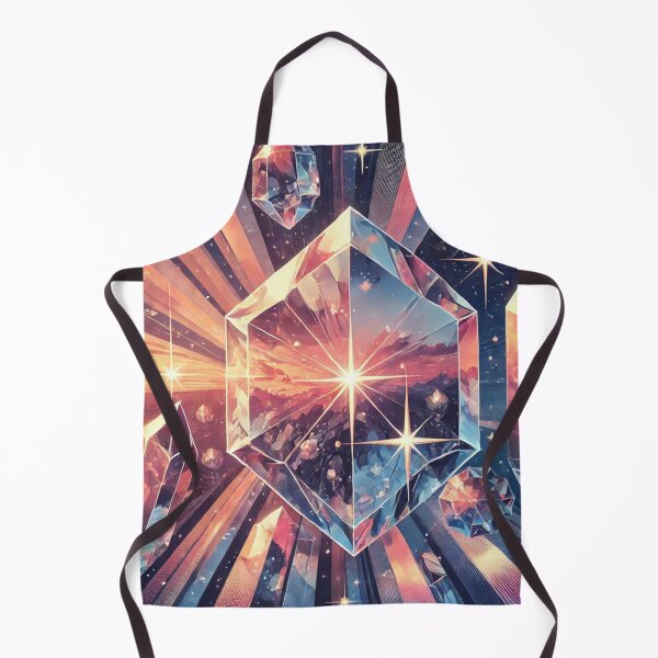 Item preview, Celestial Crystals in Radiant Sunrise: A Shimmering Spectrum of Cosmic Light designed and sold by TeslaSt0re.