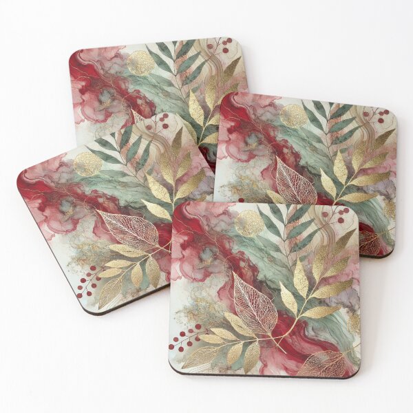 Item preview, Abstract Large Golden Leaf Motif Artwork Style 18 designed and sold by Oonward2021.