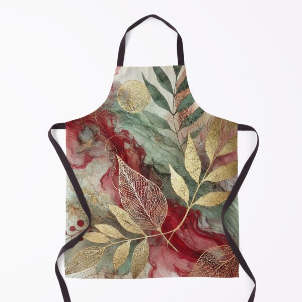 Item preview, Abstract Large Golden Leaf Motif Artwork Style 18 designed and sold by Dream Bloom Gallery.