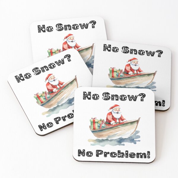 Item preview, Boating Santa - No Snow No Problem designed and sold by ColorfulVertigo.