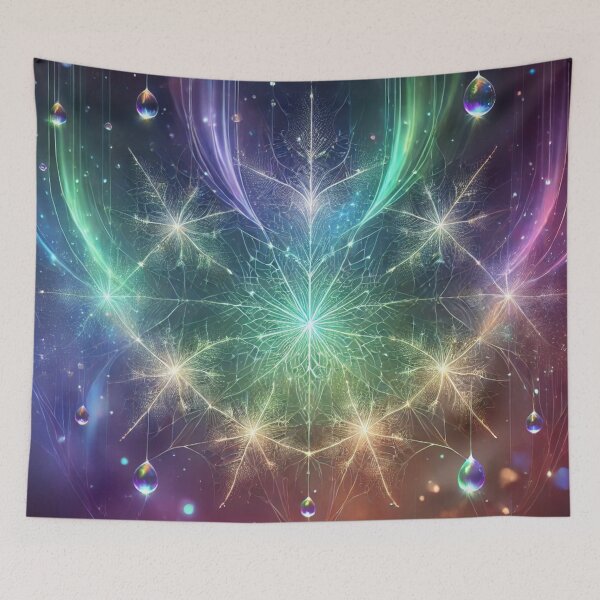 Item preview, Celestial Dewdrops and Radiant Light: A Cosmic Symphony of Elegance designed and sold by TeslaSt0re.
