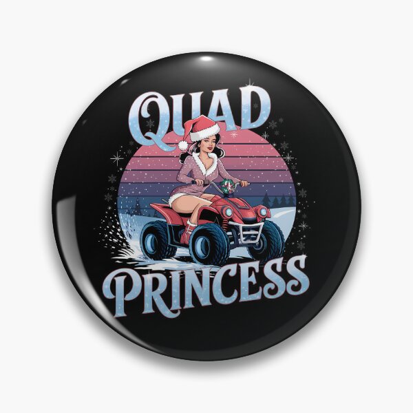 Item preview, Christmas Quad Princess - The perfect gift for adventurous women who love quads and off-road thrills! designed and sold by ZyziowskyArt.
