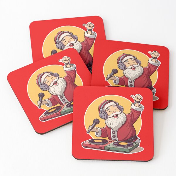 Item preview, Happy DJ Santa! designed and sold by AhArtMe.