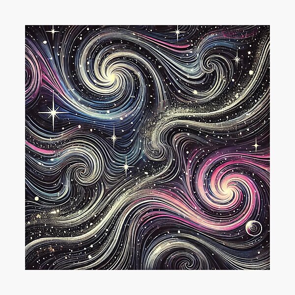 Item preview, Mesmerizing Galactic Currents: Swirling Cosmic Patterns in the Infinite Universe designed and sold by TeslaSt0re.