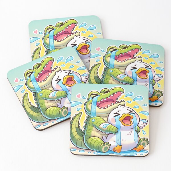 Item preview, Alligator Hugging Duck in Tears designed and sold by Peelya.