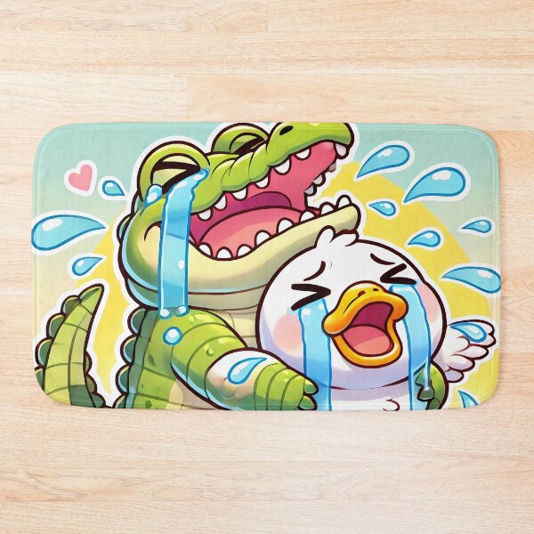 Item preview, Alligator Hugging Duck in Tears designed and sold by Peelya.