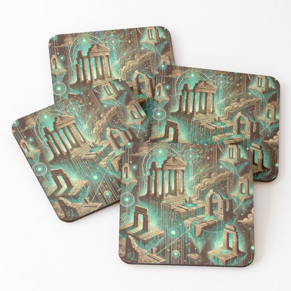 Item preview, Floating Temples of the Ancients: Mystical Ruins Suspended in a Celestial Sky designed and sold by TeslaSt0re.