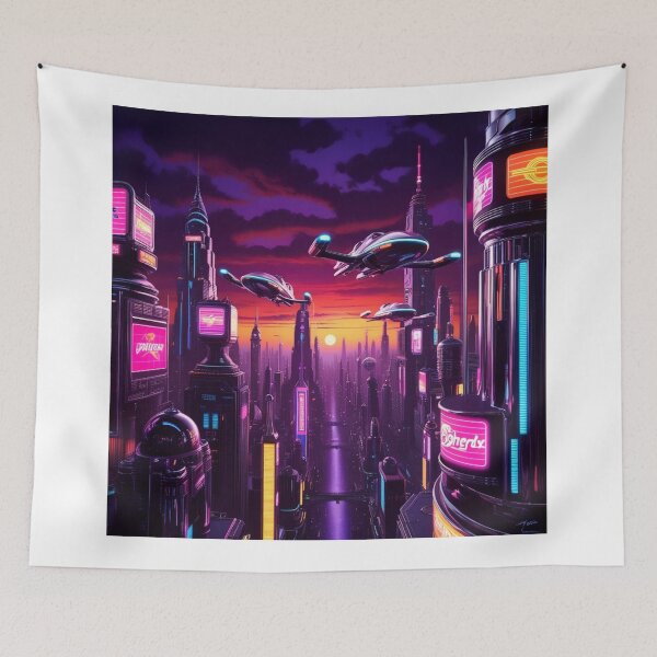 Item preview, Retrowave Dreams: Future Skyline designed and sold by SJZDesign.