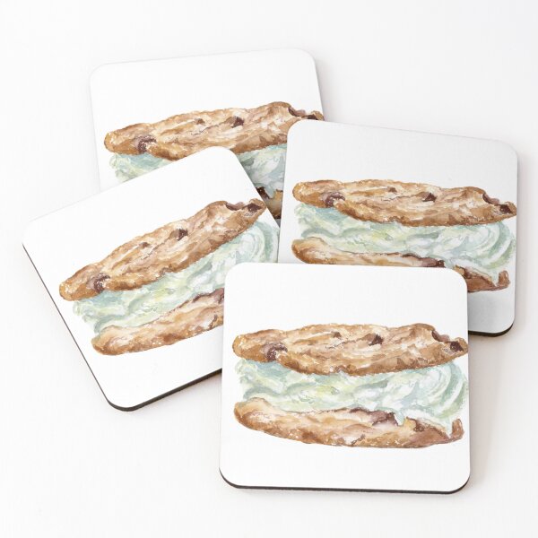 Item preview, Watercolor Chocolate Chip Ice Cream designed and sold by daphsam.