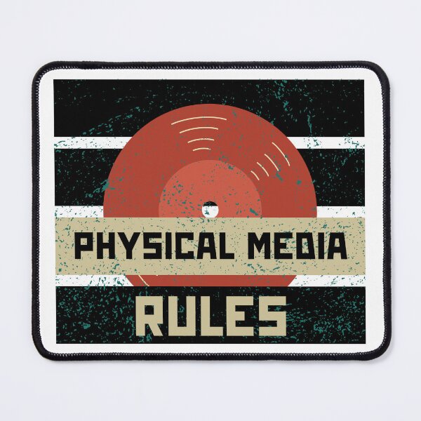 Item preview, PHYSICAL MEDIA RULES (RED) designed and sold by USEROCITY.