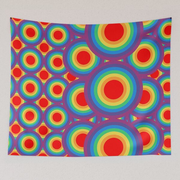 Item preview, Rainbow Spectrum Circles V1d designed and sold by RetrospectUK.