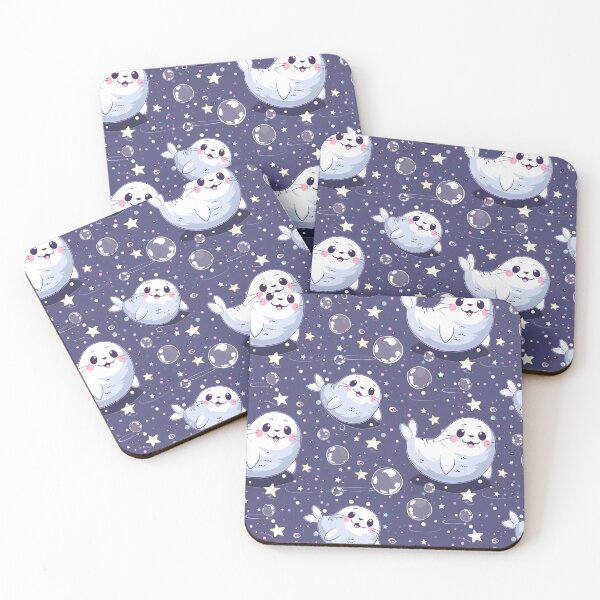 Item preview, Seal Blue Stars Pattern designed and sold by palaco210.