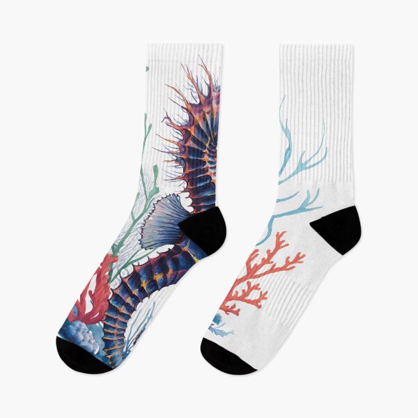 Item preview, Ocean Elegance: Seahorse and Coral Reef Illustration designed and sold by WatermelonPink.