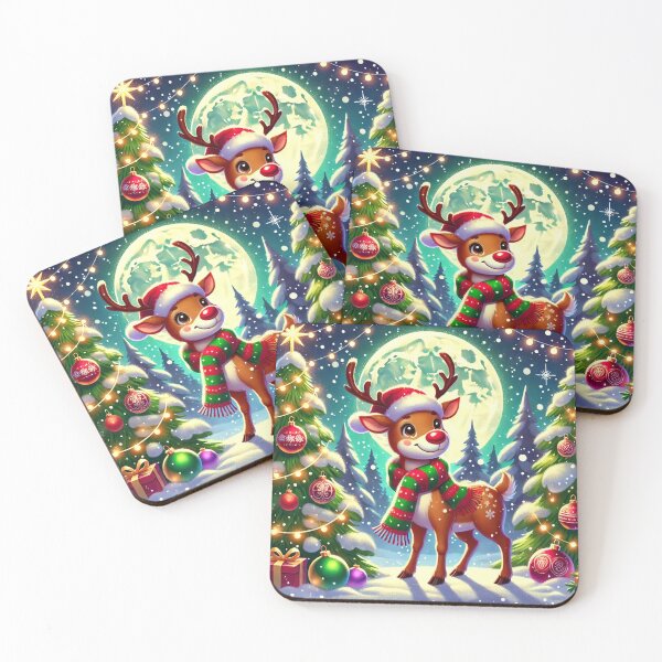 Item preview, magical christmas reindeer designed and sold by VisionaryMode.