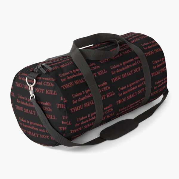 Item preview, Though Shalt Not Kill Unless it Makes Profits designed and sold by Signs for Dark Times.