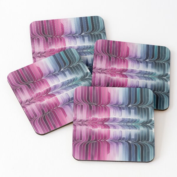 Item preview, Mermaid Prism: Watercolor Stripes in Magenta, Purple, and Teal designed and sold by Shabby Script Archive | Digital Designer .