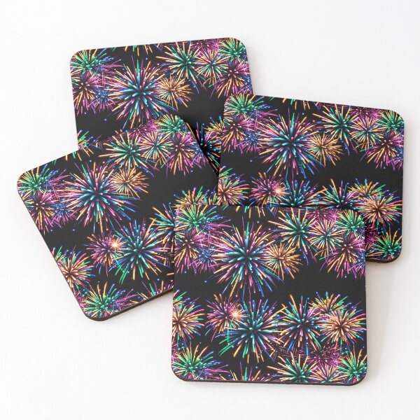 Item preview, Neon Fireworks - Multicolor Fireworks at Night designed and sold by gjsart.
