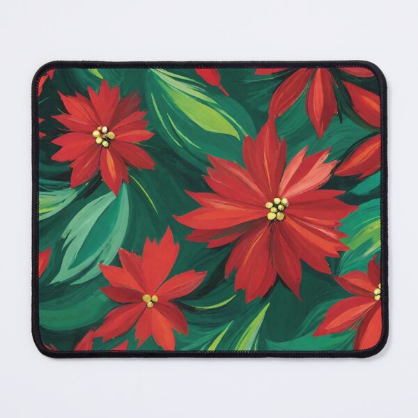 Item preview, Christmas Poinsettias designed and sold by BubbleGalaxy.
