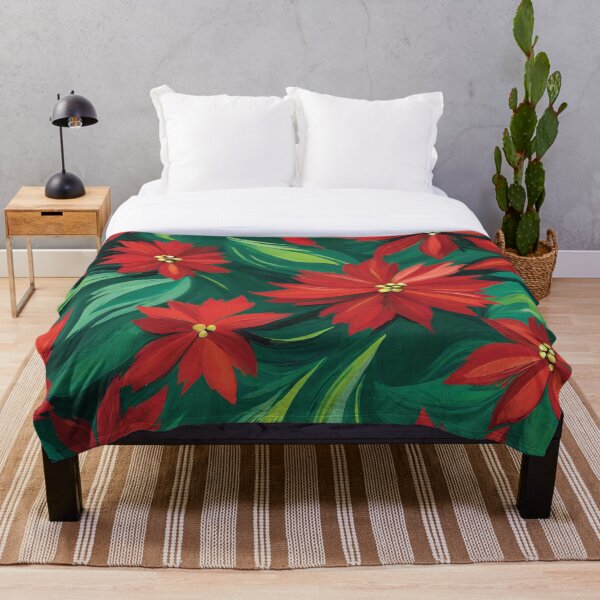 Item preview, Christmas Poinsettias designed and sold by BubbleGalaxy.
