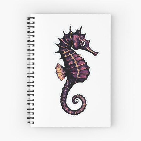 Item preview, Elegant Purple Seahorse: Vibrant Marine Life Art for Ocean Lovers designed and sold by WatermelonPink.